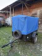 Przyczepka Samochodowa /dobry stan/ + stelaż, papiery, zapasówka 