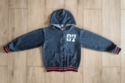 Sportowa bluza rozpinana z kapturem 122/128