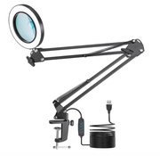 Lampa z lupą LED 8x 10x 3 barwy ściemniana