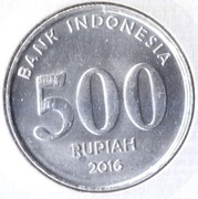 INDONEZJA 500 rupii 2016, KM# 73, AU