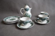zestaw porcelana Oscar Schaller Bavaria Germany wzór Miśnia