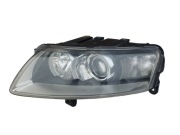 Reflektor Lewy Lampa Lewa Xenon Bi-Xenon - Audi A6 C6 - Nieskrętny - Hella 