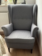 Fotel IKEA STRANDMON ciemnoszary, jak nowy