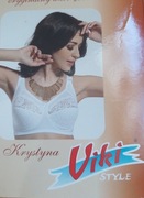 Biustonosz miękki koloru białego Viki model 579