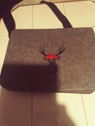 Torba duza filcowa dlugie ucho klapa A4 laptop