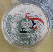 20 ZŁ 2004 DOŻYNKI MENNICZA + folder NBP