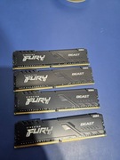 Pamięć Kingston Fury Beast, DDR4, 128 GB, 3200MHz, CL16 (KF432C16BBK4/128)