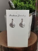 Kolczyki srebro wkręty 925 monety sztyft Moneta 