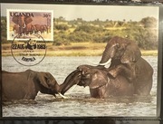 WWF  FDC kartka  ze znaczkiem 