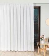 Firana gotowa na taśmie marszczącej 300x230 cm, firana do salonu z etaminy