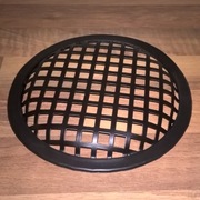 Czarna kratka wentylacyjna fi 150 mm 