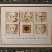 Blok znaczków pocztowych Niemcy 1982r. 