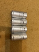 Kondensatory elektrolityczne 2x100uF/350V,47uF/350V Elwa 1979r. 4 szt.