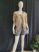 Stella Forest kurtka skóra naturalna  frędzle boho na festiwal country styl