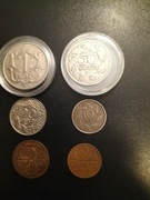 Monety przedwojenne 1 zł,0,5 zł 0,2 zł,0,01zł,0,005 zł,0,002 zł