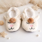 Kapcie domowe kremowe, rozmiar 35–38 – NOWE