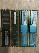 Zestaw pamięci RAM DDR + DDR2 256MB / 512MB Samsung Micron