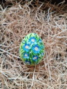 Pisanka wielkanocna (kurza). Pisanki ręcznie malowane. Ozdoba. Prezent 