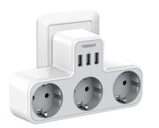 Nowa listwa ścienna zasilająca TESSAN USB 6w1