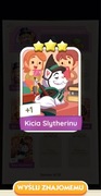 Monopoly GO Karta Naklejka „Kicia Slytherinu” set 8