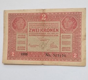 2 Koron Austrio- Węgierkich 1917r, stan dobry