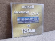 NOWA retro dyskietka SuperDisk 120MB Maxell