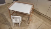 IKEA FLISAT Biurko dla dziecka regulowane stan BDB  z krzesłkiem Kritter
