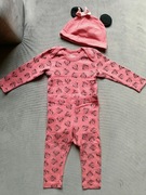 Lupilu Disney Zestaw Myszka Minnie Body Legginsy Czapeczka Rozmiar 74/80