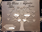 Drzewo rodzinne, drzewo z życzeniami na płótnie 