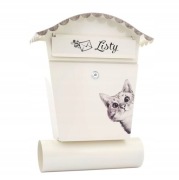 SKRZYNKA NA LISTY POCZTOWA RĘCZNIE MALOWANA KOT NOWA