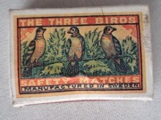 Zapałki kolekcjonerskie ptaki. Szwecja. 