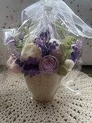 Bukiet kwiatów mydlanych