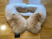 Kołnierz z naturalnego futra z lisa beże