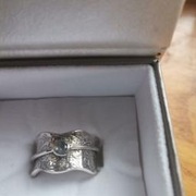 Pierścionek, srebro 925, rozm. 25, kamień księżycowy, Energy Stone.