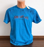 Koszulka męska M z nadrukiem – nowa – bawełna – casual T-shirt