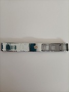 Pasek damski disco - retro srebrny.