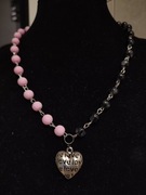 Naszyjnik alternative emo pastelgoth serduszko