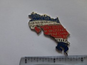 Magnes na lodówkę - 829g. KOSTARYKA Mapa