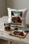 Lanz Bulldog traktor model prezent dla niego zestaw poduszka kubek farming
