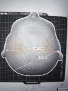 Duża głowa Kratosa średnica około 58 cm