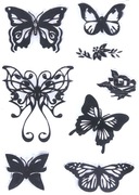 Zestaw stempli Motyle.
