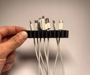 Organizer/Uchwyt Kabli na Biurko - Samoprzylepny