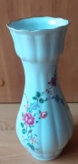 Wazon, wzór kwiatowy z różą _Wałbrzych (porcelana PRL)