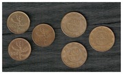 Włochy 20 lirów 1958,1971,1972 3 x 200 lirów 1978 różne stany