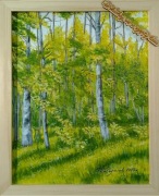 POMYSŁ NA SPERSONALIZOWANY PREZENT-OBRAZ W RAMIE Z CYTATEM-"W GŁĘBI BRZÓZ"