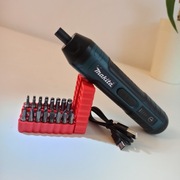 Wkrętarka akumulatorowa + zestaw bitów 32 sztuki