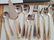 Sztućce komplet 12 sztuk i dodatki do serwowania + duże łyżki