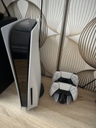 PlayStation 5 825GB komplet DWA PADY Stacja ładująca + GRA NBA 2K24