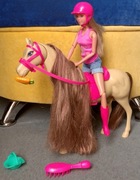 Lalka Steffi i jej koń Simba (kompletny zestaw)