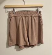 Różowe szorty prążkowane z gumką w pasie S/M